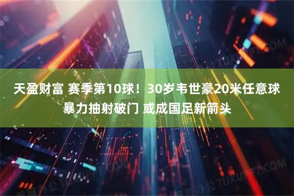 天盈财富 赛季第10球！30岁韦世豪20米任意球暴力抽射破门 或成国足新箭头